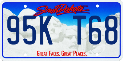 SD license plate 95KT68