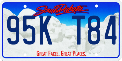 SD license plate 95KT84