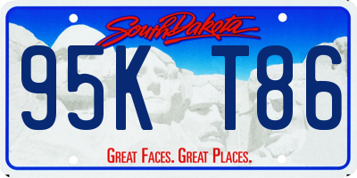 SD license plate 95KT86