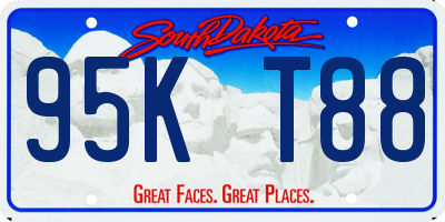 SD license plate 95KT88