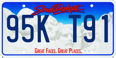 SD license plate 95KT91