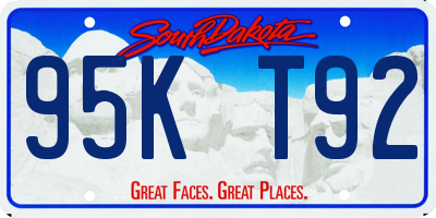 SD license plate 95KT92