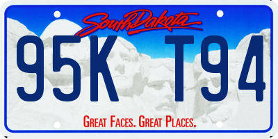 SD license plate 95KT94