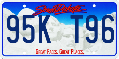 SD license plate 95KT96