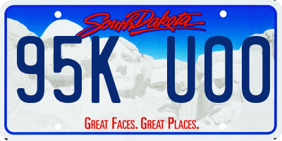 SD license plate 95KU00