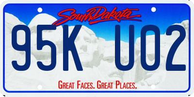 SD license plate 95KU02