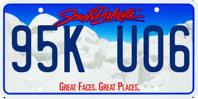 SD license plate 95KU06