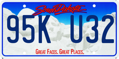 SD license plate 95KU32