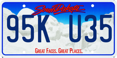 SD license plate 95KU35
