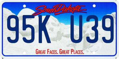 SD license plate 95KU39