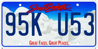 SD license plate 95KU53