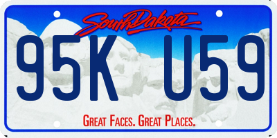 SD license plate 95KU59