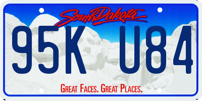 SD license plate 95KU84