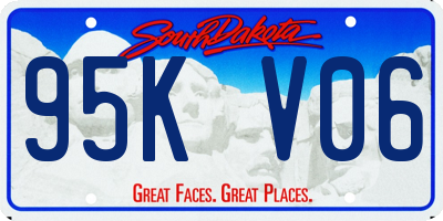 SD license plate 95KV06