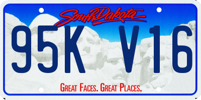 SD license plate 95KV16