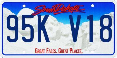 SD license plate 95KV18