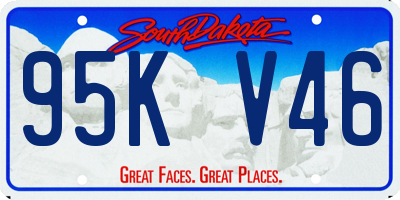 SD license plate 95KV46