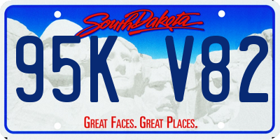 SD license plate 95KV82