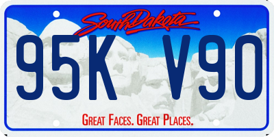 SD license plate 95KV90