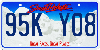 SD license plate 95KY08