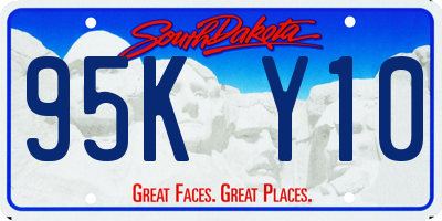 SD license plate 95KY10
