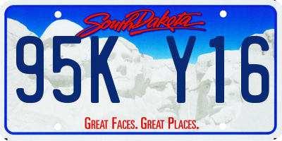 SD license plate 95KY16