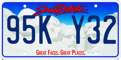 SD license plate 95KY32