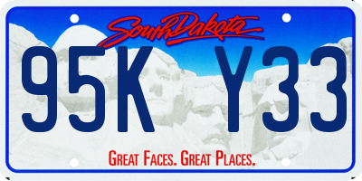 SD license plate 95KY33