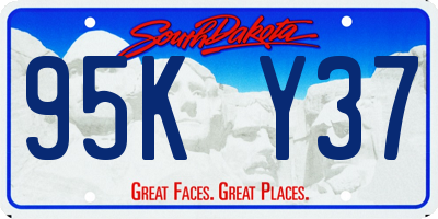 SD license plate 95KY37