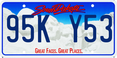 SD license plate 95KY53