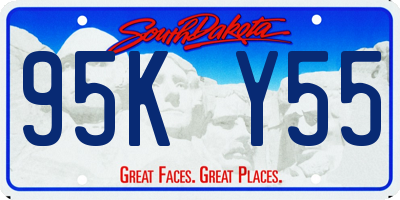 SD license plate 95KY55