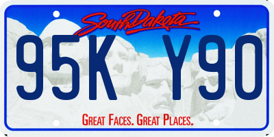 SD license plate 95KY90