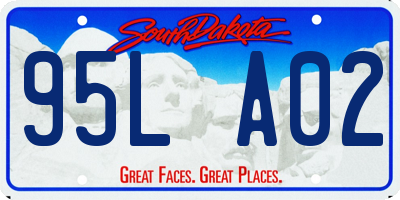 SD license plate 95LA02
