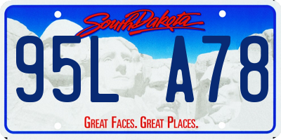 SD license plate 95LA78