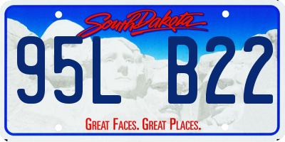 SD license plate 95LB22