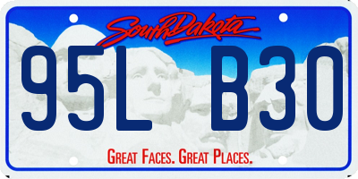 SD license plate 95LB30