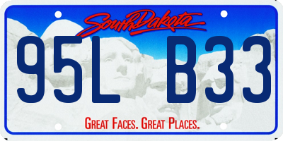 SD license plate 95LB33