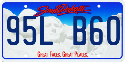 SD license plate 95LB60