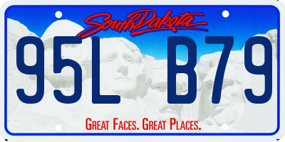 SD license plate 95LB79