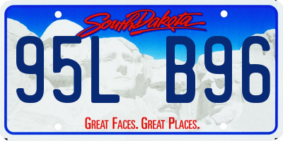 SD license plate 95LB96