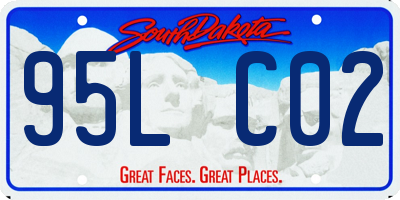 SD license plate 95LC02