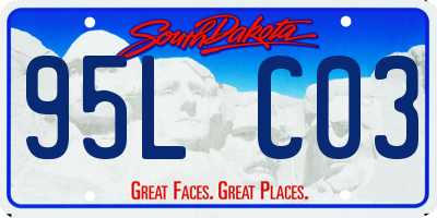 SD license plate 95LC03