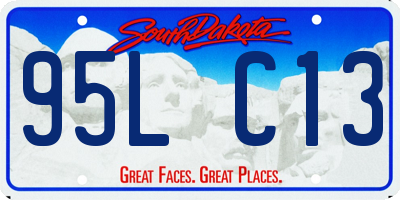 SD license plate 95LC13
