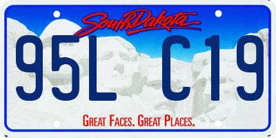 SD license plate 95LC19