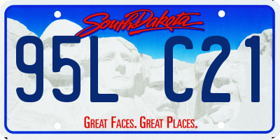 SD license plate 95LC21