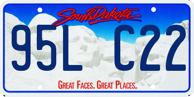 SD license plate 95LC22