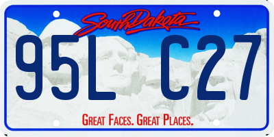 SD license plate 95LC27