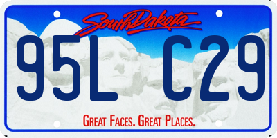 SD license plate 95LC29