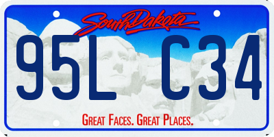 SD license plate 95LC34