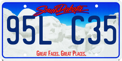SD license plate 95LC35